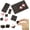 3/4" x 3/4" x 80mil,144PCS, variant on Stick On Magnets with Double Sided Adhesive Tape,Magnet Squares 2"x2",Self Sticky Pre-Cut Magnetic Strip,Peel and Stick for Lightweight Projects (80mil Thickness,24 Pieces)