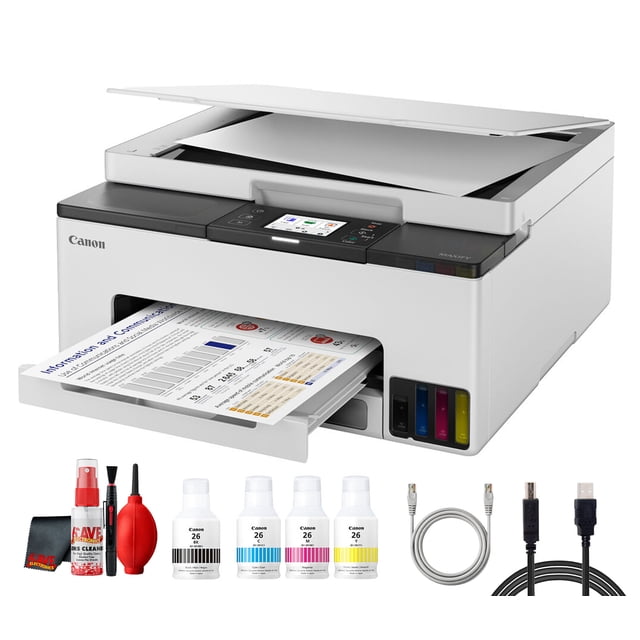 Canon MAXIFY GX1020 MegaTank Wireless Color Printer Bundle