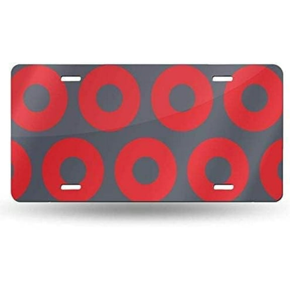 Phish Circles Decorative Car Front License Plate,Vanity Tag,Metal Car Plate,Novelty License Plate,6 X 12 Inch (4 Holes)