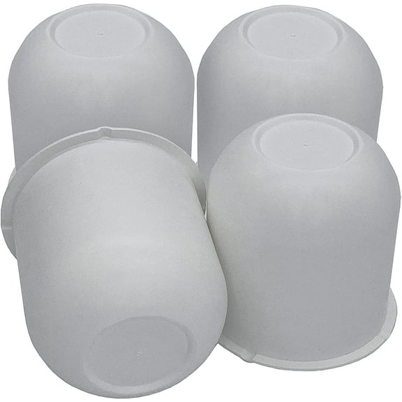 Automotive Authority 3.125" Wheel Covers & Hub Caps White fits Camper RV, 4 Pack