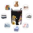 thumbnail image 3 of Lsque Have a Nice Day pattern Laundry Hamper Basket, Tall Woven Rope Hamper Basket for Clothes, Lightweight Storage Basket, Collapsible Waterproof-Small, 3 of 8