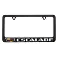 thumbnail image 2 of Escalade with Crest Zinc License Plate Frame with Glossy Black Finish (2 hole), 2 of 3