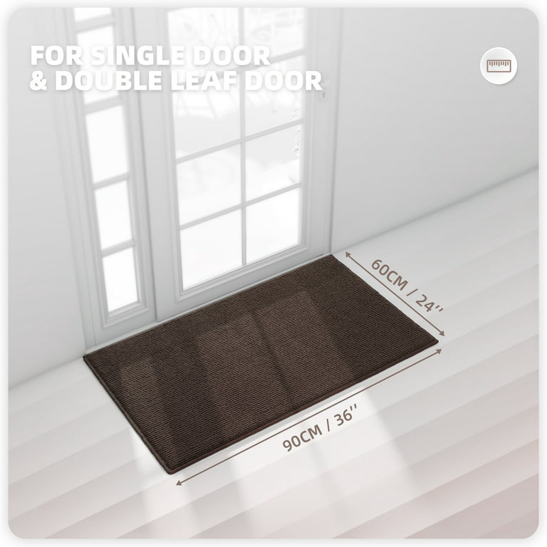 Color&Geometry Front Door Mat Indoor Entrance- Dirt Trapper, Absorbent, Non  Slip, Washable Doormat, 20x32 Indoor Door Mat Charcoal Entrance Rugs