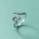 thumbnail image 2 of Anillo retro punk con forma de estrella y flor de serpiente antigua, personalidad de alto sentido, anillo de plata tailandesa para mujeres, 2 of 6