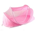 thumbnail image 1 of Mosquitera plegable portátil antiinsectos para cuna con almohada para bebé, color rosa, 1 of 12