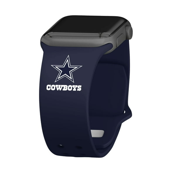 Navy Dallas Cowboys Logo Silicone Apple Watch Band