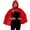 B_ Red Capes & Cloaks, variant on UTSJKR Women’s Short Hooded Velvet Cape Cloak with Lace Trim and Front Ribbon Tie for Fairytale Character Halloween Cosplay Party Fancy Dress Outfit Wine M