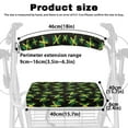 thumbnail image 6 of COEQINE Jamaican Flag Rollator Seat Back Cover Rollator Walker Seat and Backrest Rollbar Covers Set of 2 Easy to Install Padded Seat Cover for Rollator Walker, 6 of 7