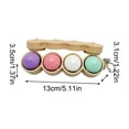 thumbnail image 4 of Food Inspired Push Button Clicker Fidget Toys for Adults Matte Plastic Mechanical Click Gadget Handheld Bun Shape Office Desk Accessory Pressure Relief Tool 1 Pack, 4 of 8