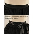 thumbnail image 6 of Womens Short Tutu Tulle Skirt with Sash Black Size M PC06, 6 of 6