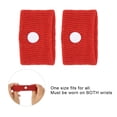 thumbnail image 4 of Pulseras Anti-náuseas, 5 Bandas Anti-náuseas Anti-náuseas utilizadas para Adultos y ni?os. Viaje en automóvil en el mar (1 par(Rojo) EOTVIA Pulseras, 4 of 7