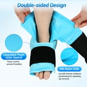 Comfytemp Large Ankle Foot Ice Pack Wrap for Injuries, Reusable Gel Cold Packs for Feet, Achilles, Arch