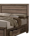 thumbnail image 4 of Wooden Queen Size Bed with 4 Spacious Side Rail Drawers Brown - Saltoro Sherpi, 4 of 5