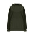 thumbnail image 4 of SuTry Women's Winter Casual Christmas Solid Round Neck Long Sleeve Pullover Blouse Sweatshirts for Holiday Easy to Pair Cozy Look(Green#1,XL), 4 of 5