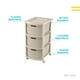 thumbnail image 4 of Torre 3 Niveles Cajonera Multiusos Organizador Plastico beige 6.49 pulg Pido Todo CJN1-3GVT, 4 of 6