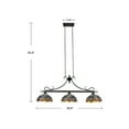 thumbnail image 5 of CHLOE Lighting SUNNIVA Dragonfly Tiffany-Style 3 Light Island Pendant 25" Wide, 5 of 5