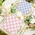 thumbnail image 7 of XD4-200 Pcs Easter Paper Napkins Spring Pastel Checkered Paper Napkins Colorful Buffalo Plaid Disposable Napkins Gingham Scalloped Luncheon Dinner Napkins for Easter Spring Party Table*04, 7 of 7