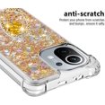 thumbnail image 4 of for Xiaomi Mi 11 5G Case, Creativity Clear Quicksand Glitter Flowing Liquid Floating Soft TPU Case w/Stand Bling Diamond Sparkle Phone Cover for Xiaomi Mi 11  Colorful Gold, 4 of 14