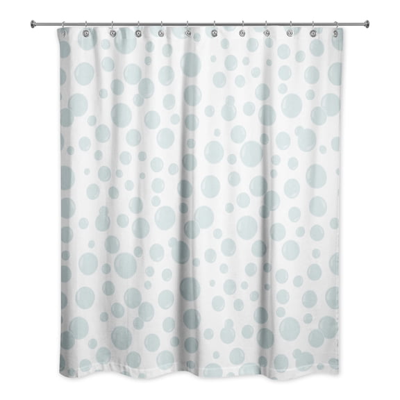 Creative Products Bubbles All Over White 71x74 Shower Curtain