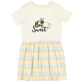 thumbnail image 3 of Inktastic Bee Sweet Bumble Bee Girls Toddler Dress, 3 of 5