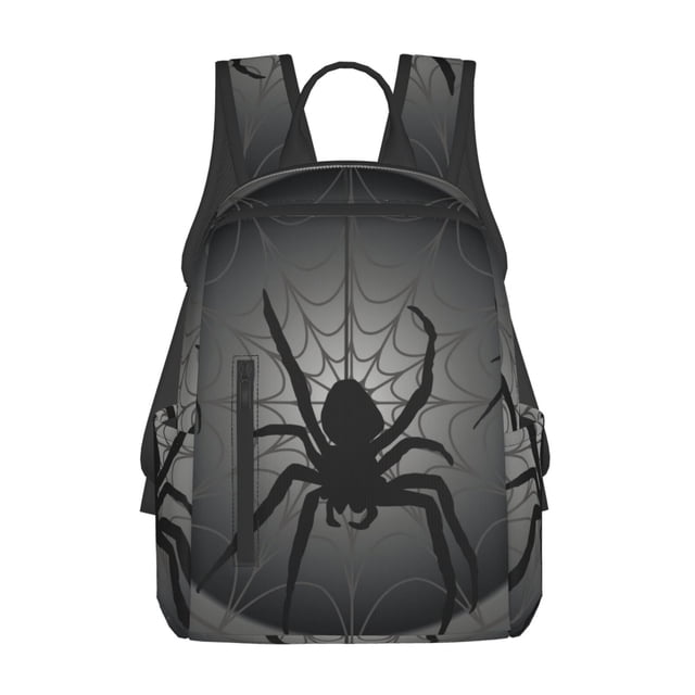 Disketp Black Spiders Mochila Ligera e Impermeable, Mochila de Día Resistente para Viajes, Senderismo y Uso Diario para Hombre y Mujer