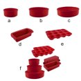 thumbnail image 2 of Silicone Cake Mold Round Baking Oven Microwave Heat Resistant Bakeware DIY Mould Bread Baking for Chocolate Birthday Wedding 8 Inch Cake Mold, 2 of 7