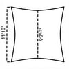 Coolaroo Square Shade Sail 17' 9", Mult