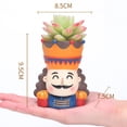 thumbnail image 2 of Coofit Cartoon Plant Pot Resin: Decorative Flower Pot Succulent Planter Pot for Garden, 2 of 4