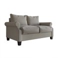 thumbnail image 4 of Castle Place Linen Upholstered Loveseats, Gray, 4 of 7