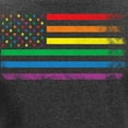 thumbnail image 3 of CafePress - Rainbow American Flag Long Sleeve T Shirt - Women's Long Sleeve Graphic Tee Casual Fit, 3 of 4