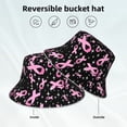 thumbnail image 5 of Easygdp Breast Cancer Awareness (2) Double-Sided Reflective Fisherman Hat,Sun Visor,Casual Hat,Fluorescent Hat,Suitable For Outdoor And Night Walking,Unisex, 5 of 9