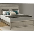 thumbnail image 4 of JERFIT Light Gray King Size Bed Frame, Solid Wood and MDF Panel Headboard Platform Bed with Strong Support and Modern Style, 4 of 5