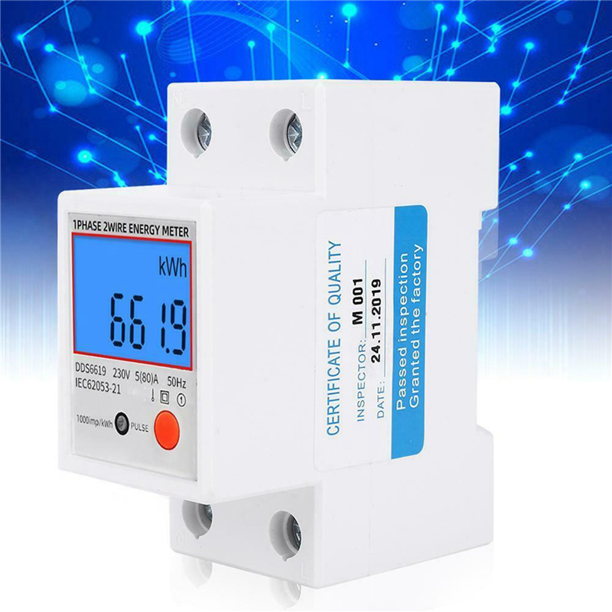 SINOTIMER 3X DDS6619012 AC 220V 80A LCD Digital Backlight Single Phase