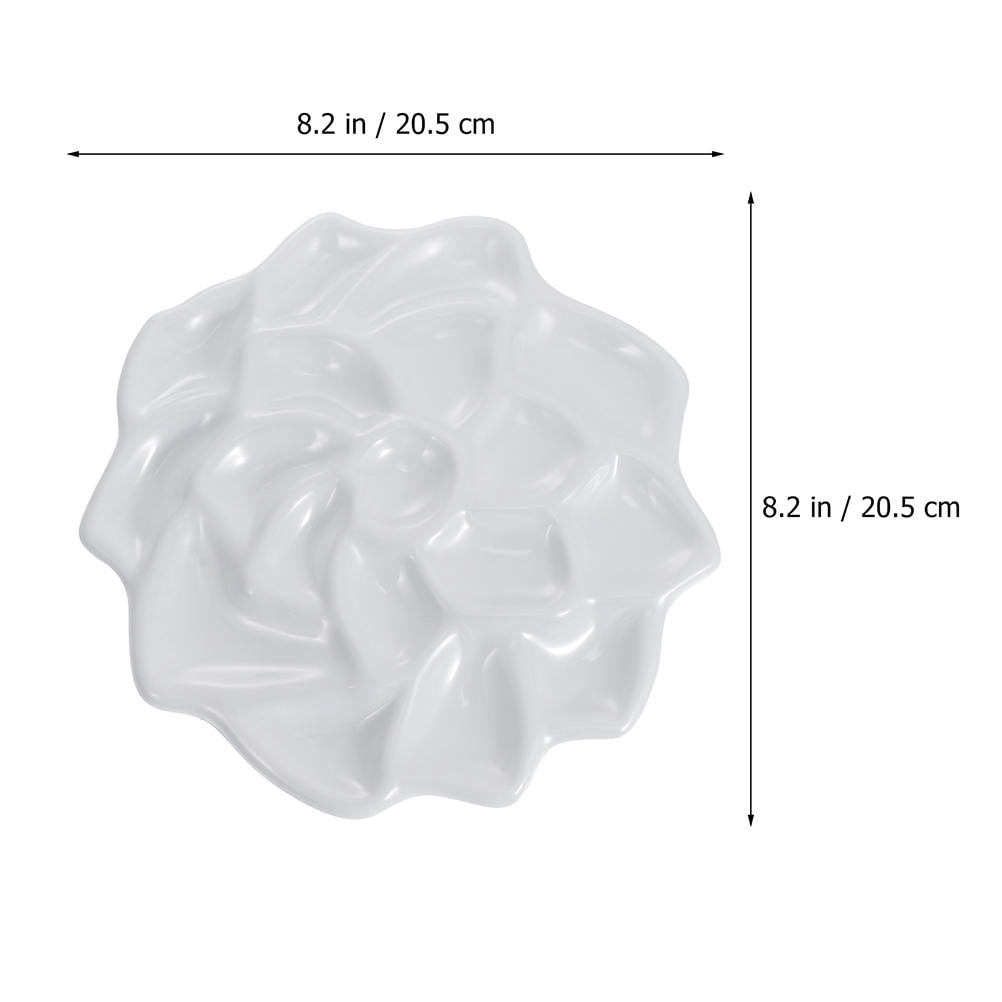Raindrops 2-Pack White Painting Palettes for Kids, 1.2 x 20.5 x 20.5 cm, Ideal Plates for Art, Craft, and Painting Projects