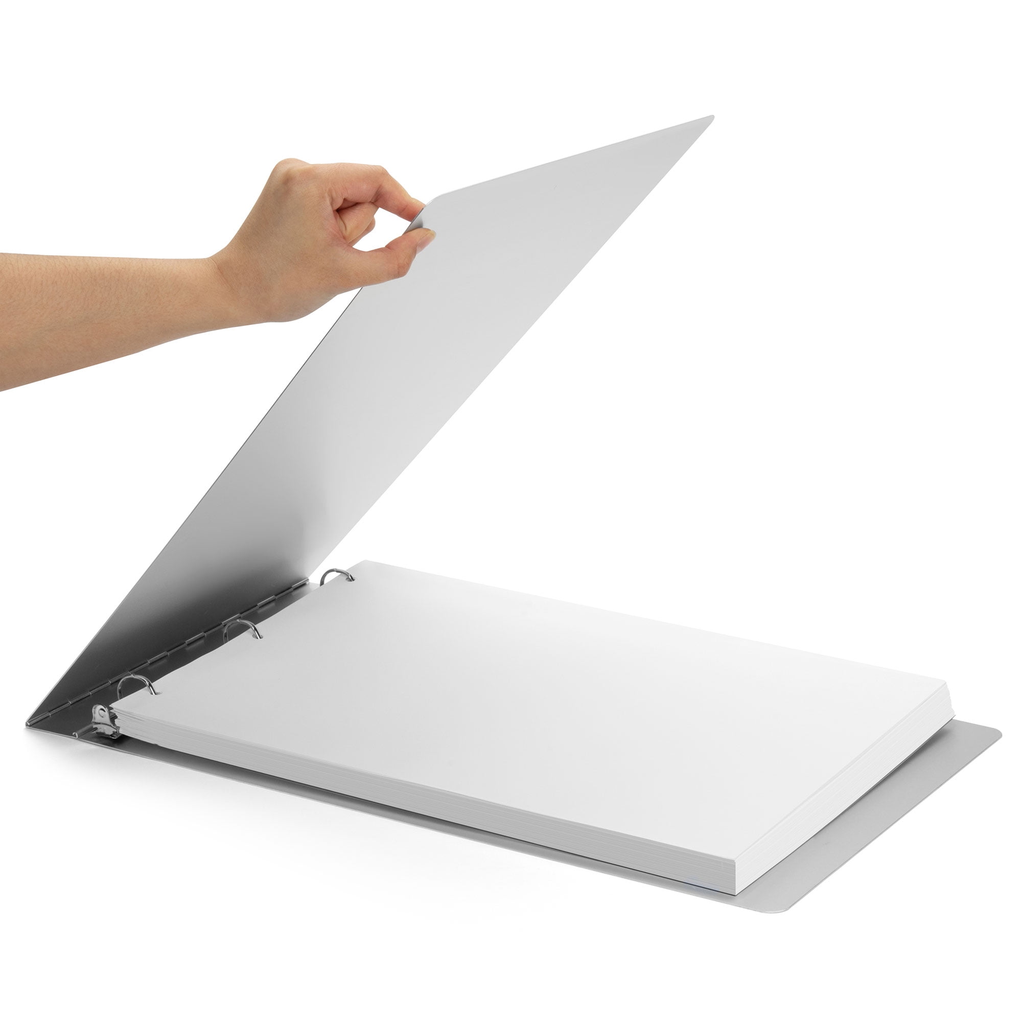 11x17 Binder Aluminum Panel Featuring a 1" Angle-D Ring