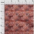 thumbnail image 2 of oneOone Tissu en Velours Rouille Brun Patchwork Tissu pour Robe Tissu Imprimé au Mètre 58 Pouces de Large, 2 of 5