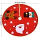 thumbnail image 3 of xihome Falda roja para rbol de Navidad de 39 pulgadas con estampado de ciervos y muñecos de nieve, tela no tejida, decoracin navideña para fiestas en el hogar., 3 of 7