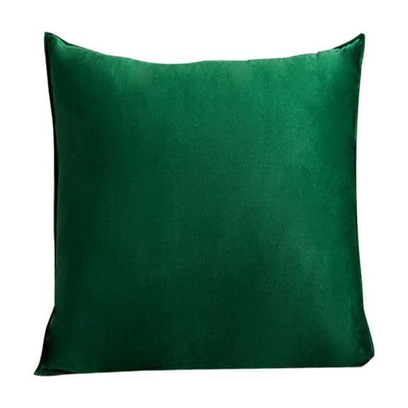Velvet Decorative Throw Pillow Cover 20x20 Inch, Soft Luxury Dark Green Emerald Pillowcase for Couch Sofa Bed, Modern Home Decor Cushion Cover without Insert Dark Green 20x20"