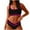 Black, variant on Womens High Waisted Bikini Sets Sporty Two Piece Swimsuits for Women Color Block High Cut Bathing Suits Green M