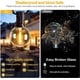 thumbnail image 4 of Guirnalda de luces LED para exterior de 15 m, resistente al agua IP44, con 25+1 bombillas de plástico G40 para bistró, jardín, fiesta, patio, blanco cálido [Clase energética G], 4 of 5