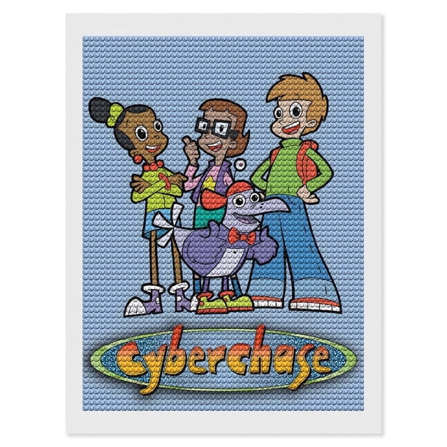 Cyberchase Kits de Pintura de Diamantes para Adultos 5D DIY Diamond Art Kits Full Drill Diamond Dots para Regalo Decoración de Pared y Relajación Artes de Gemas 30*40cm