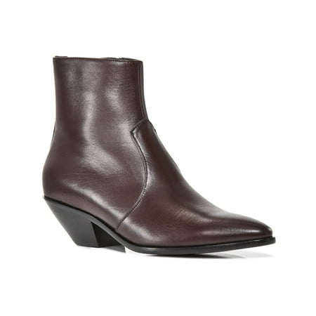 

Saint Laurent Womens West Leather Dressy Booties