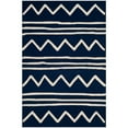 thumbnail image 2 of SAFAVIEH Kids Zigzag Striped Wool Area Rug, Navy/Ivory, 3' x 5', 2 of 5