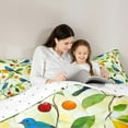 thumbnail image 5 of jejeloiu Cartoon Bird Full Size Comforter Sets,Modern Aesthetic Art Bedding Comforter Set,Colorful Berry Bedding Sets For Child,Ultra Soft Home Decor Reversible,3 Pieces, 5 of 8