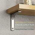 thumbnail image 3 of 2pcs Stainless Steel Shelf Brackets Wall Brackets For Shelves Shelf Support Angle Bracket Heavy Duty L Brackets, 3 of 5