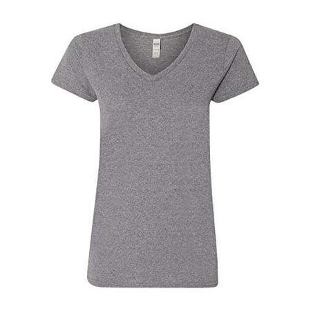 Gildan-Heavy Cotton Ladies 5.3 Oz. V-Neck T-Shirt-G500VL | Walmart Canada