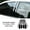 Black, variant on Subaru Pillar Post Cover Trim Sticker for WRX 2022 2023 2024 Carbon Fiber Glossy Black PC