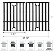 Grill Grates for Nexgrill Home Depot 720-0830H 720-0783E 720-0670C, 17 Inch Cast Iron Replacement Parts for Nexgrill 720-0888 720-0888N Charbroil 463241113 463446015 720-0670D, Master Forge 1010037