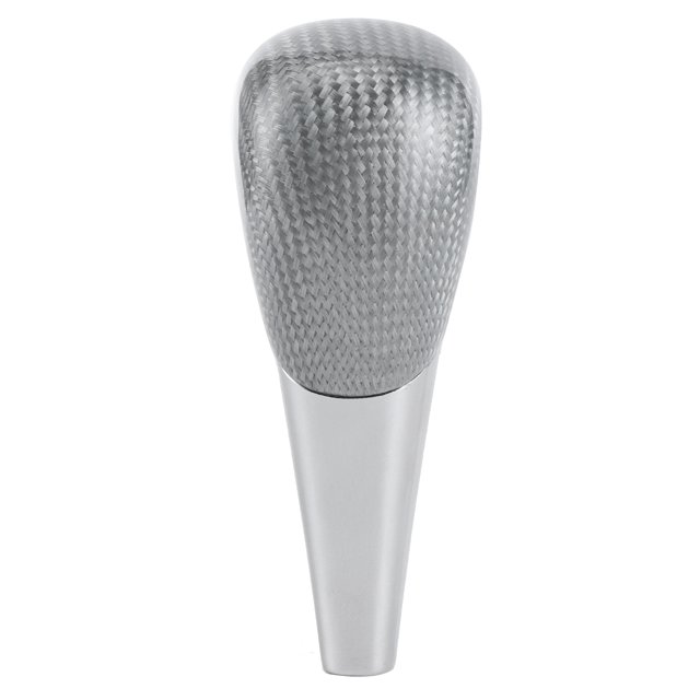 Ajuste universal para Land Cruiser, Corolla, Yaris: pomo de cambio de marchas de fibra de carbono plateado con actualización deportiva
