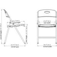thumbnail image 4 of Lorell Translucent Folding Chairs, 4 of 4